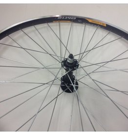 Handbuilt Wheels * 26", ALEX DM-18, WHEEL, Black / FM-21-F Silver, 36 Stainless Spokes, Nutted Axle, rim brake