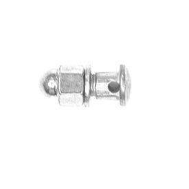 Jagwire CABLE ANCHOR NUT & BOLT, M6, GALVANIZED, Silver, JAGWIRE, single