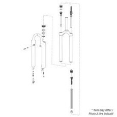 Rockshox * RockShox, 11.4015.234.000, Dart/Judy, 28mm, Top Caps Kit
