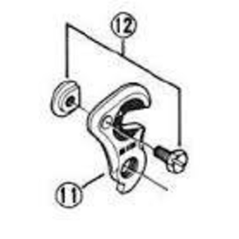Shimano * SHIMANO, ADAPTER to fix rear derailleurs on frames, Y52U11000