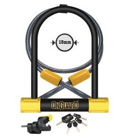 Onguard OnGuard, Bulldog DT 8012, U-Lock, 13 mm x 115mm x 230mm / 10mm x 120cm (13mm x 4.5'' x 9'' / 10mm x 4')