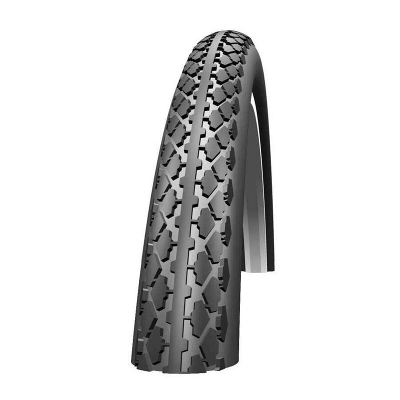Schwalbe *Schwalbe, K-Guard, 26x1-3/8, Wire, SBC,(37-584), Kevlarguard, 50TPI, 35-65PSI, 580g, Black/White