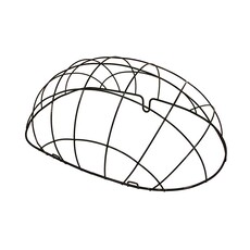 BASIL Basil, Pasja MIK, Wire Mesh for Basket , 45x36x27 cm, Black