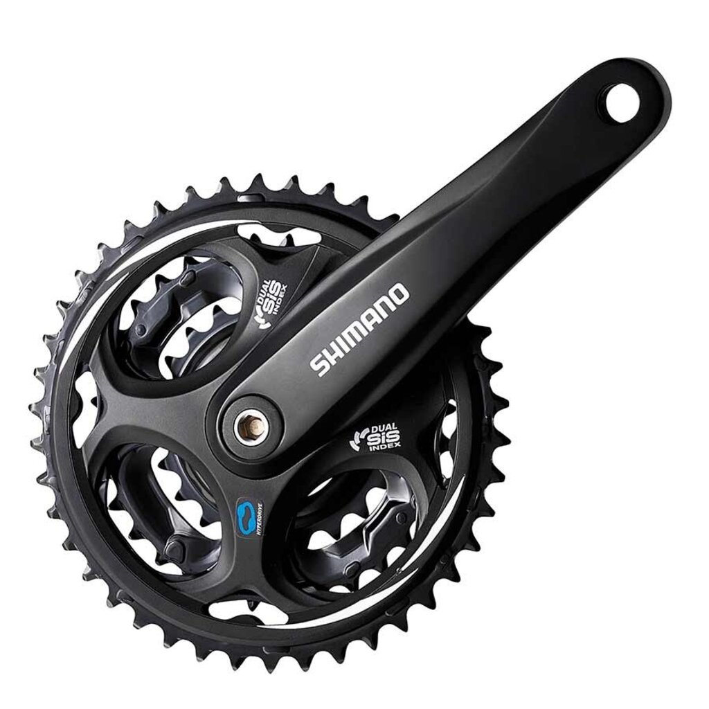 Shimano Shimano, Altus FC-M311, Crankset, 7/8 sp., 170mm, 22/32/42T, Riveted, Square, 50mm, Black