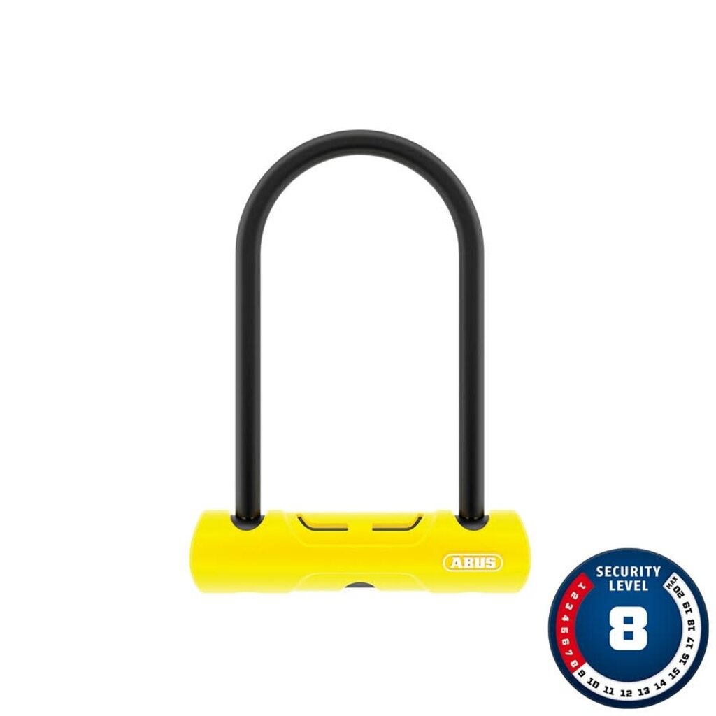 Abus Abus, 402, U-Lock, Key, 150x160mm, 5.9''x6.3'', Thickness in mm: 10mm, Yellow, Mini