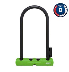 Abus Abus, Ultra 410, U-Lock, Key, 12mm, 17.0cm x 23.0cm, 6.7" x 9", SH34, Green