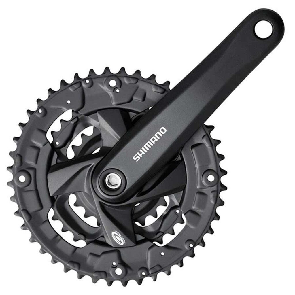 Shimano Shimano, FC-M371, Crankset, 9 sp., 170mm, 26/36/48T, BCD:64/104mm, Square, 50mm, Black