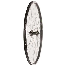 WHEEL SHOP Wheel Shp, Frnt 700C Wheel, 36H Black Ally Duble Wall Ev E Tur 19/ Black Frmula DC-20 QR 6 Blt Disc Hub, Stainless Spkes