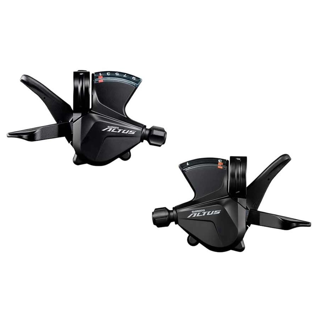 Shimano * Shimano, Altus SL-M2010, Trigger Shifter, Speed: 3x9, Combination: No, Black, Set