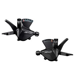 Shimano * Shimano, Altus SL-M2010, Trigger Shifter, Speed: 3x9, Combination: No, Black, Set