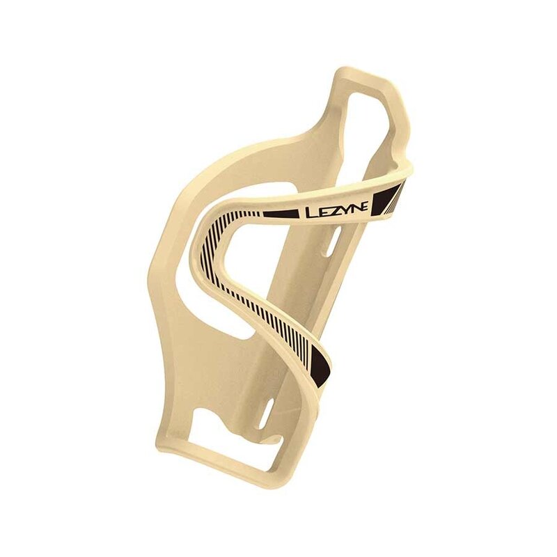 Lezyne * Lezyne, Flow Side Load, Bottle Cage, Composite, Left, Matte Tan, 48g