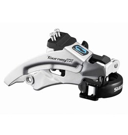 Shimano Shiman, Turney FD-TX800-TS6, Frnt derailleur, 7-8 speeds, Tp swing, Dual pull, Multi clamp, Triple, 66-69deg