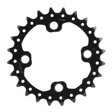Shimano * Shiman, Y1NA24000, 24T, 10sp, BCD: 64mm, 4 Blt, SLX FC-M675, Inner Chainring, Fr 24/38, Aluminum, Black