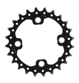 Shimano * Shiman, Y1NA24000, 24T, 10sp, BCD: 64mm, 4 Blt, SLX FC-M675, Inner Chainring, Fr 24/38, Aluminum, Black