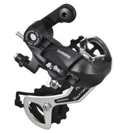 Shimano Shiman, Turney RD-TY300, Rear derailleur, 6/7sp., SGS, Black, With adapter