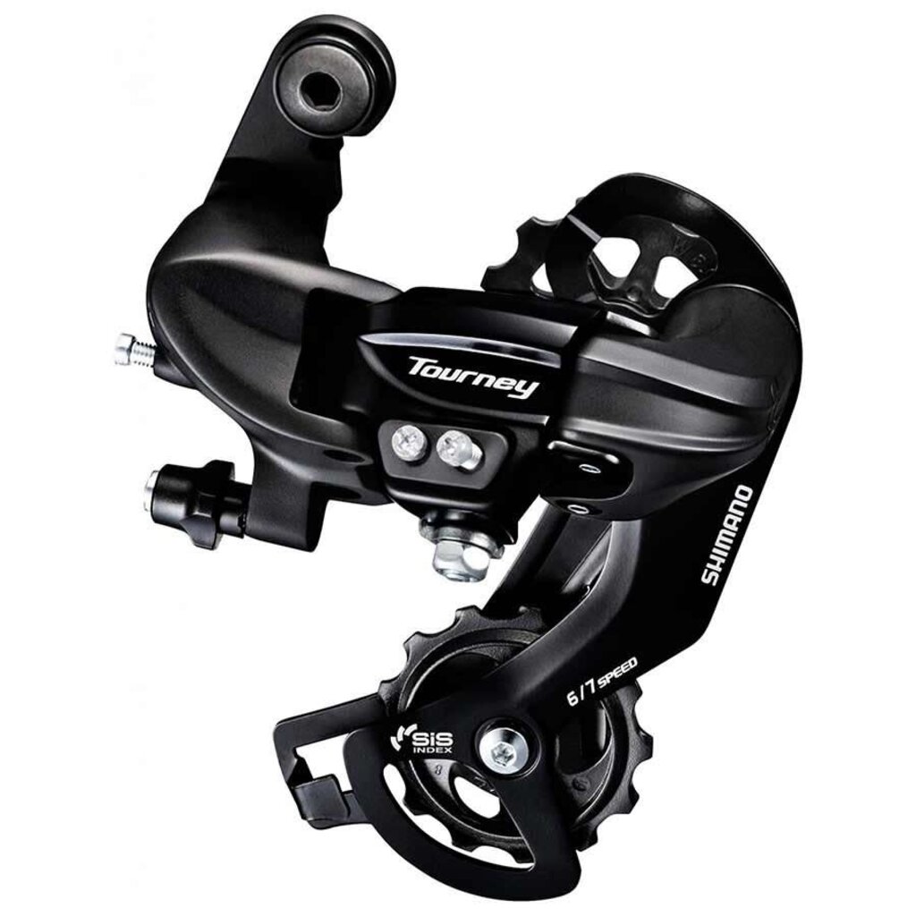 Shimano Shiman, Turney RD-TY300, Rear derailleur, 6/7sp., SGS, Black, With adapter