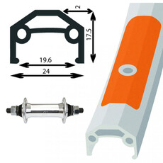 * FRONT, WHEEL, DW, 27X1-1/4, SILVER, QR