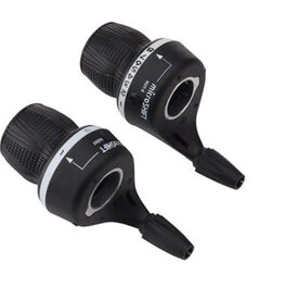 microSHIFT MicroSHIFT MS25 Twist Shifter Set, 8-Speed, Triple, Shimano Compatible