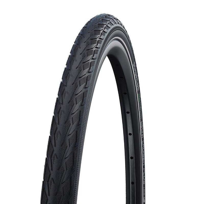 Schwalbe Schwalbe, Delta Cruiser Plus, Hybrid Tire, 700x32C, Wire, Clincher, GreenCompound, PunctureGuard, 50TPI, Black