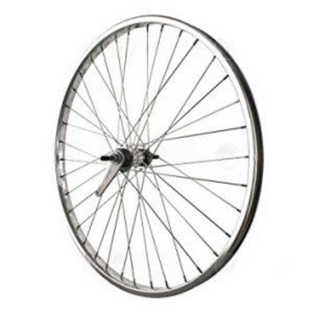 * Coaster, Wheel, 26×1.75/2.125, Silver, Alloy, Single Wall