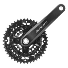 Sunlite Crankset, Sunlite, MTB, 175x42/32/22 SQ, 7/8sp, Bk