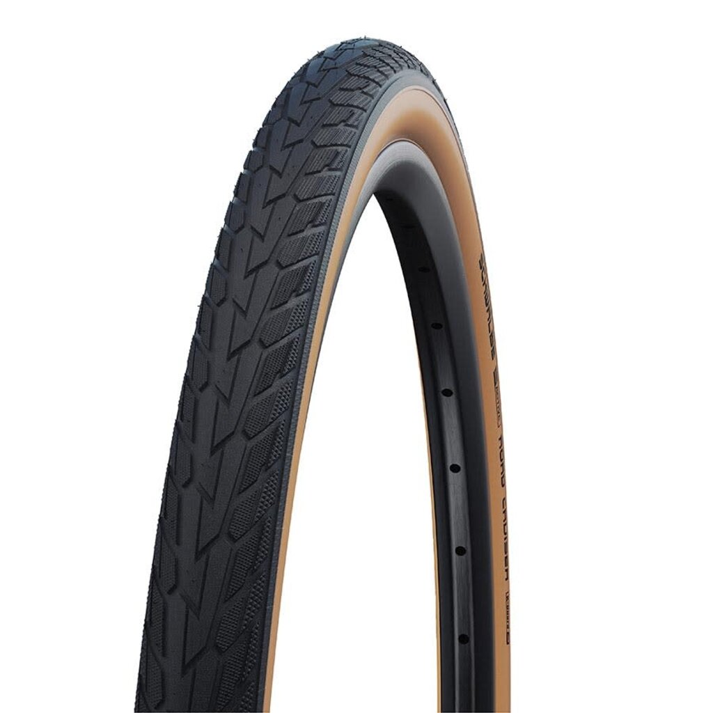 Schwalbe Schwalbe, Road Cruiser, Mountain Tire, 27''x1-1/4, Wire, GreenCompound, K-Guard, 50TPI, Gumwall
