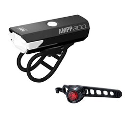 CatEye CatEye, AMPP 200 & ORB Rechargeable, Light, Set, Black