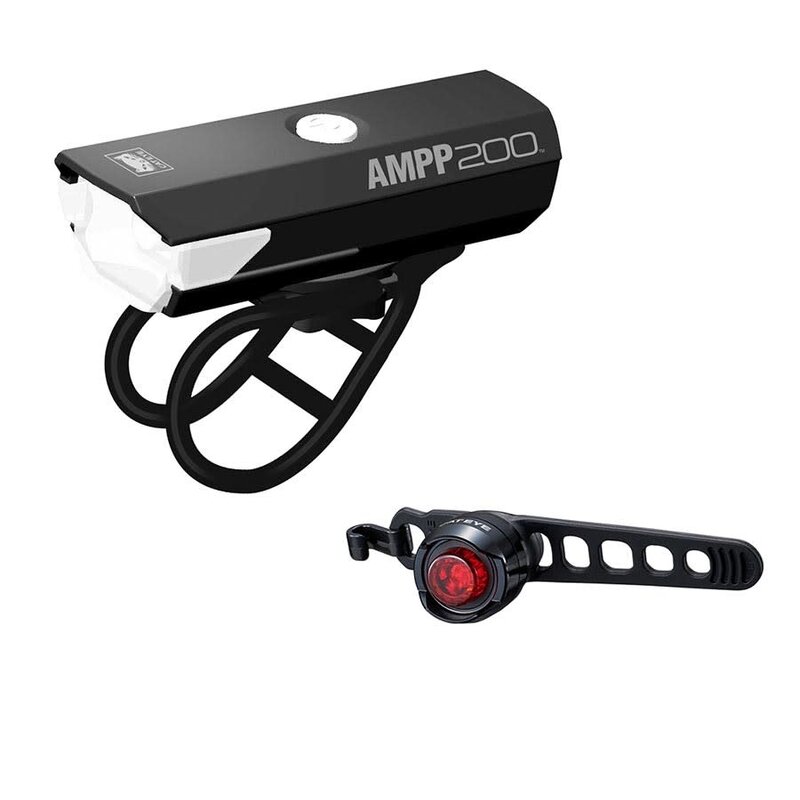 CatEye CatEye, AMPP 200 & ORB Rechargeable, Light, Set, Black