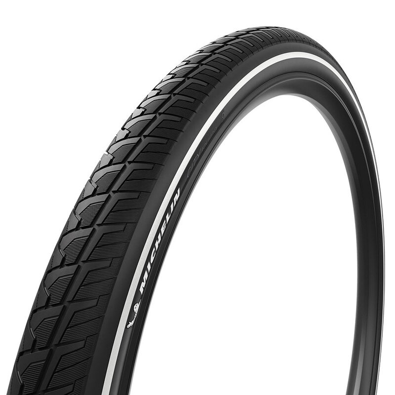 Michelin Michelin, City Touring, Road Tire, 26"x2.00, Wire, Clincher, MAGI-X, City Shield, 3x62, Black