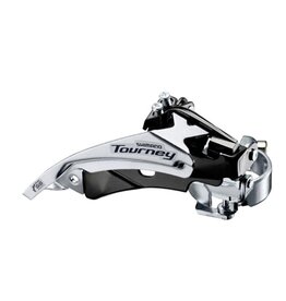 Shimano Shimano, Tourney FD-TY601, Front Derailleur, 3x6/7/8, Swing: Top, Cable Pull: Dual, Low 31.8/34.9mm, 48T Max