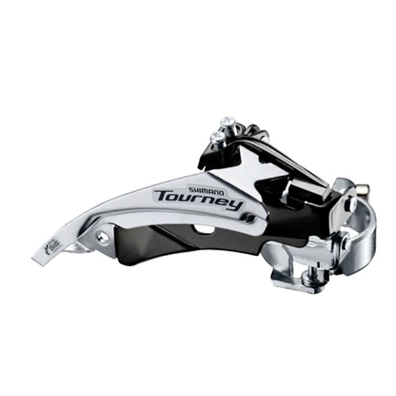 Shimano Shimano, Tourney FD-TY601, Front Derailleur, 3x6/7/8, Swing: Top, Cable Pull: Dual, Low 31.8/34.9mm, 48T Max