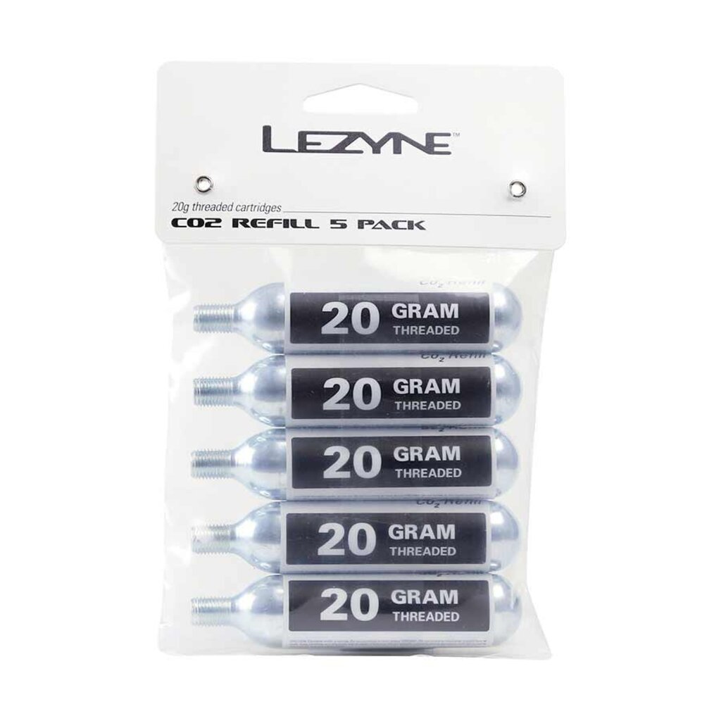 Lezyne Lezyne, CO2 Cartridge, 20g, Threaded, 5 pcs