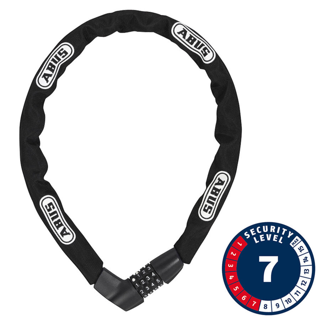 Abus Abus, Tresor 1385, Chain Lock, Combo, 7mm, 85cm, 2.8', Black