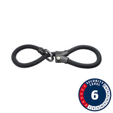 Abus Abus, Infinity Loop Plus 1806K, Chain Lock, Key, 6mm, 140cm, 4.6', Black
