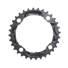 Shimano Shimano, Y1LD98080, 32T, 9sp, BCD: 104mm, 4 Bolt, Deore FC-M590, Middle Chainring, For 22/32/44, Steel, Black