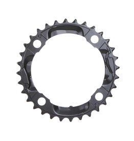 Shimano Shimano, Y1LD98080, 32T, 9sp, BCD: 104mm, 4 Bolt, Deore FC-M590, Middle Chainring, For 22/32/44, Steel, Black