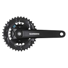 Shimano Shimano, FC-M315-2, Crankset, Speed: 7/8, BCD: Rivets, 22/36, Square, 175mm, Black, MTB