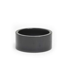 Wheels Manufacturing Wheels Manufacturing, Headset Spacer, 1-1/8'', Height: 15mm, Aluminum, Black
