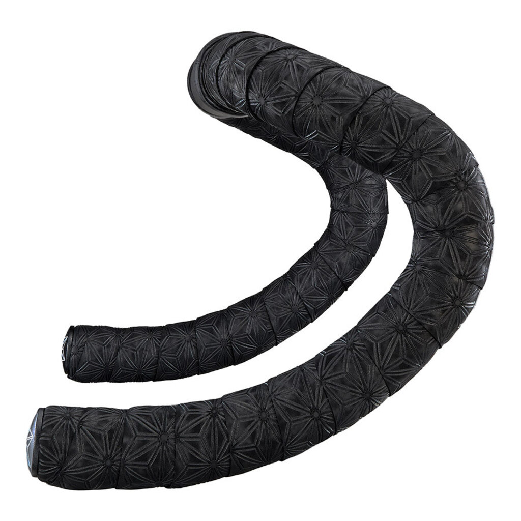Supacaz Supacaz, Suede, Handlebar Tape, Black, with Black Star Plugs