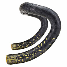 Supacaz Supacaz, Super Sticky Kush Star Fade, Handlebar Tape, Gold, with Gold Star Plugs