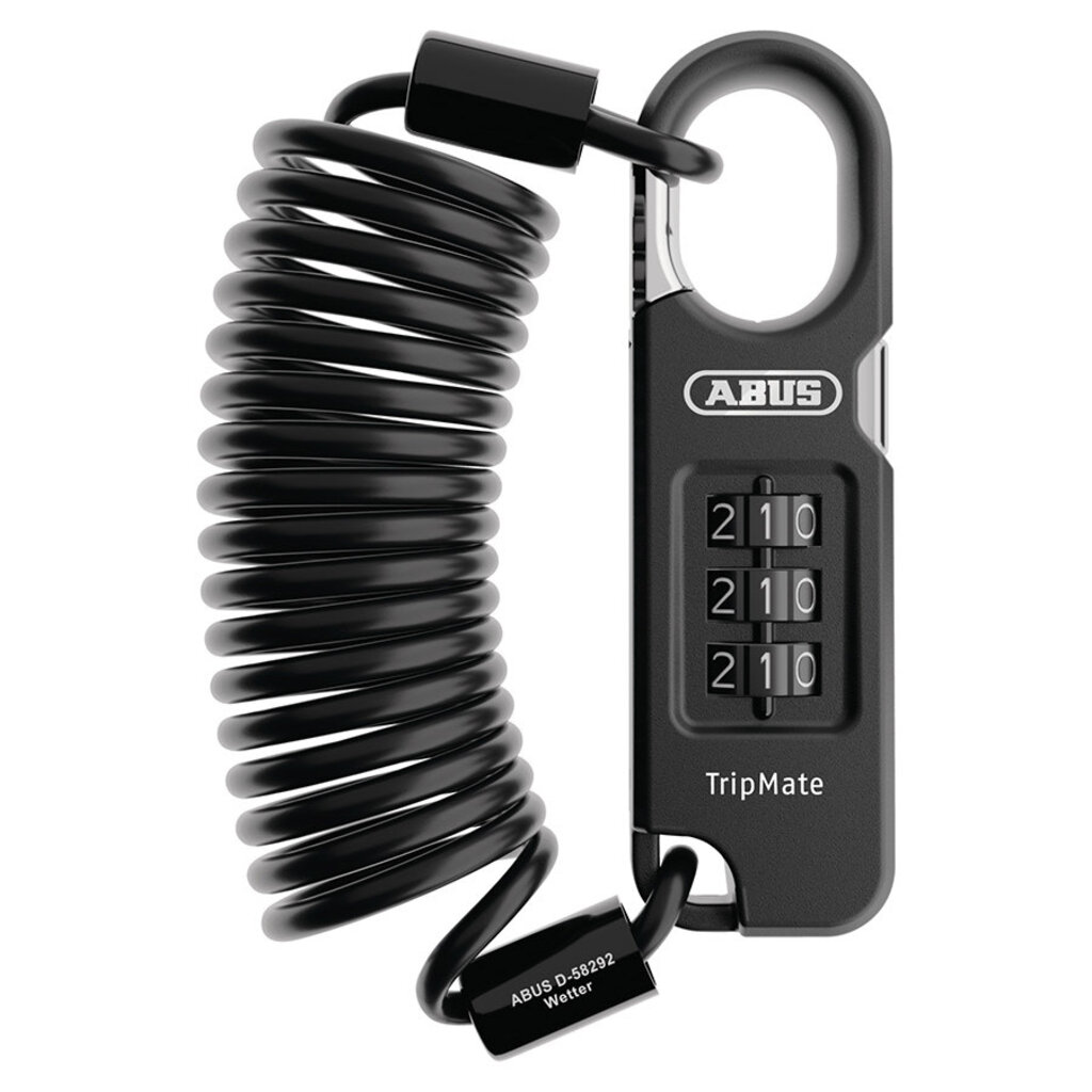 Abus Abus, Combiflex TripMate 180, Cable lock, Combination, 5mm, 180cm, 5.9', Black