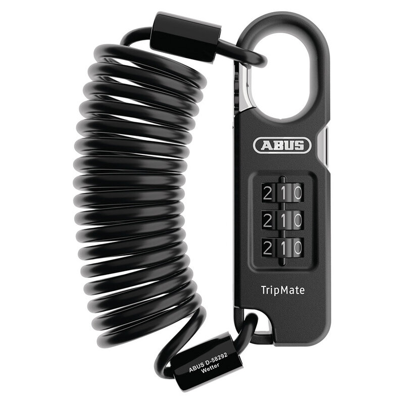 Abus Abus, Combiflex TripMate 180, Cable lock, Combination, 5mm, 180cm, 5.9', Black