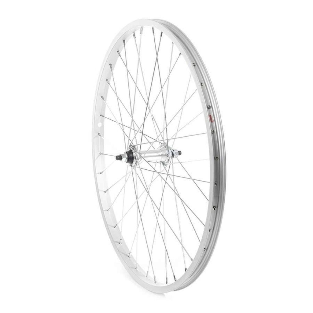 Handbuilt Wheels *Front 24'' Wheel Alex C1000 Silver / FM-21 Silver, 36 Steel spokes, Nutted axle
