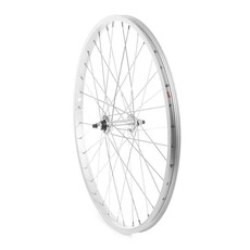 Handbuilt Wheels *Front 24'' Wheel Alex C1000 Silver / FM-21 Silver, 36 Steel spokes, Nutted axle