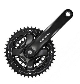 Shimano Shimano, FC-TY501, Crankset, 6/7/8 sp., 175mm, 24/34/42T, Riveted, Square, 47.5mm, Black