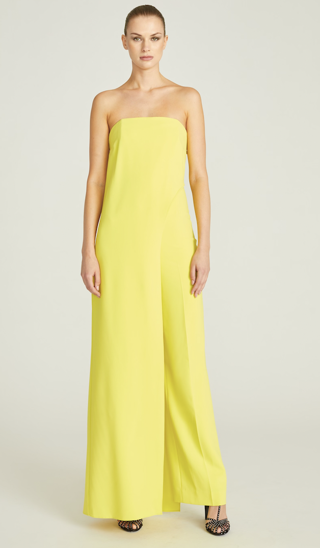 halston crepe jumpsuit