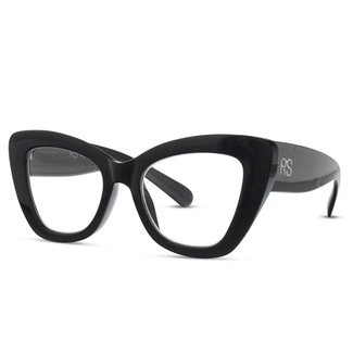 RS Eyewear Black Cat Eye Reader