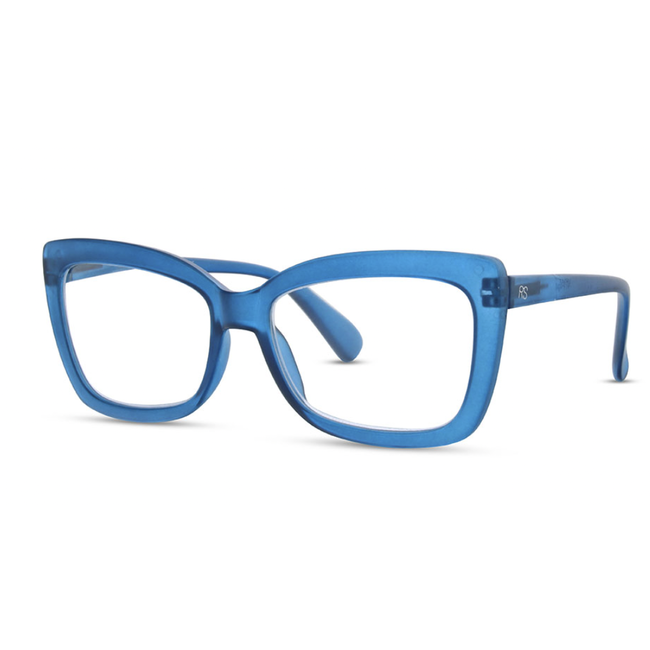 RS Eyewear Blue Square Frame Reader