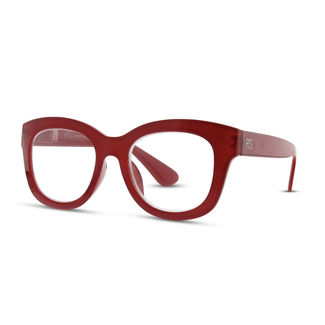 RS Eyewear Red Frame Round Lenses Reader