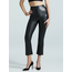 Faux Leather Cropped Flare